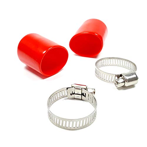 Ispeedytech N54 CHARGE PIPE VACUUM PLUGS CAP COVER for BMW 335i Z4 535i 535xi 335xi 335is 135i e90 e92 e89 3.0l n54 (Red)