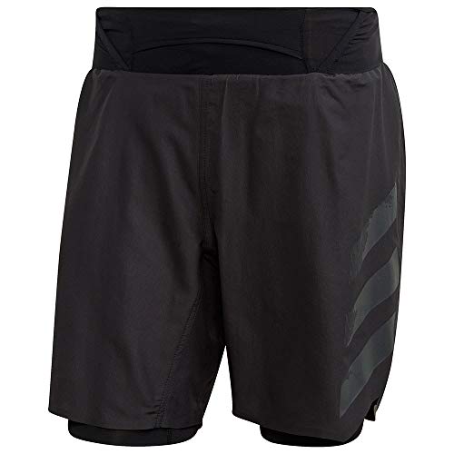 adidas Herren Shorts Agravic 2In1 Shorts, Black, S, FJ9365