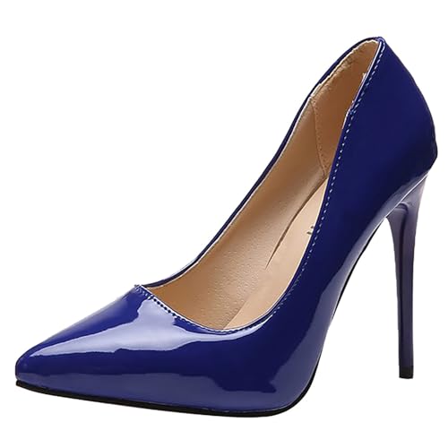 Botas de malla para mujer, zapatos casuales, unisex, ligeros, deportivos, transpirables, antideslizantes, de trabajo, sandalias de tacón medio alto, Blue, 40.5 EU