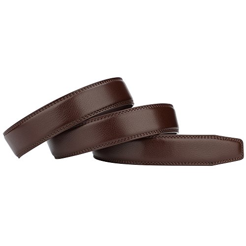Image of Lavemi Men's Real Leather Ratchet Dress Belt with Automatic Buckle,Elegant Gift Box