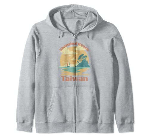 Shanshui Beach Taiwán Surfing Surf Beach Vacation Sudadera con Capucha