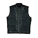 Leatherick SOA Chaleco de Motociclista de Cuero Genuino para Hombre para Montar...