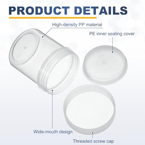 Flacons de à large ouverture 150ml parfaits pour conserver vos échantillons d'eau et de nature