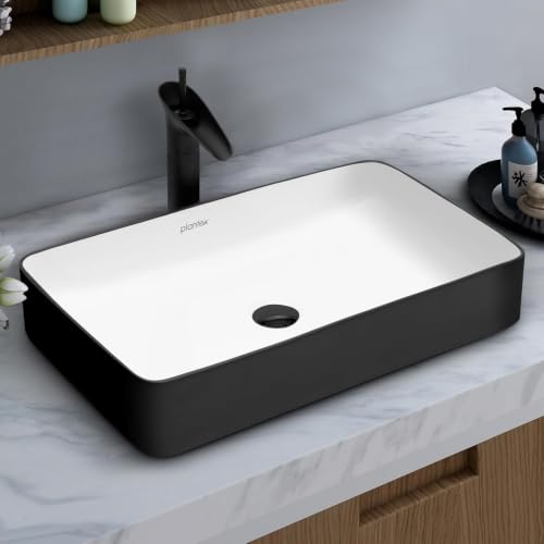 Image of Plantex Ceramic Wash Basin for Bathroom /Tabletop Washbasin