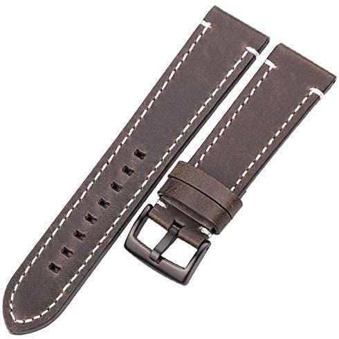 Bracelet de montre noir ou marron en cuir pour sublimer votre tenue de bureau