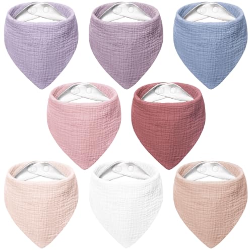 Bearmoss Lätzchen Baby Dreieckstuch Musselin Halstuch Baby für Junge und...