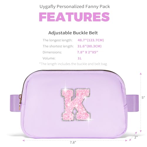 Image of Uygafly Gift for Teen Girls Kids Daughter Her - Birthday Gifts for 3 4 5 6 7 8 9 10 11 12 13 Year Old Girls,Fanny Pack Crossbody Bag Purse Belt Bag Cute Trendy Stuff | Lavender,K