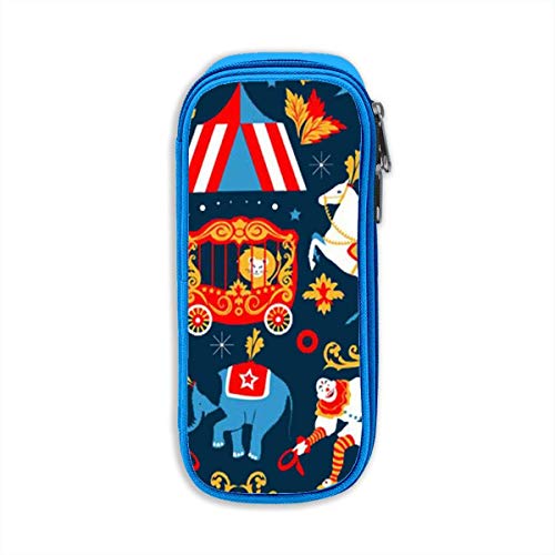 Preisvergleich Produktbild Circus Troupe Pencil Pen Case Beuteltasche Student Stationery Office Kosmetische Schminktasche Aufbewahrung Blau