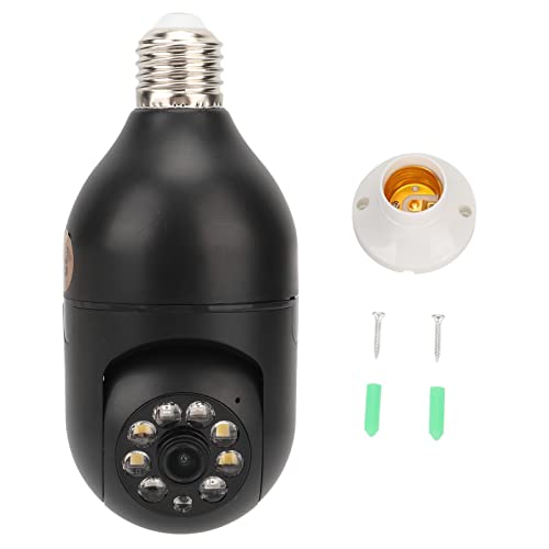 Kadimendium Cámara de Vigilancia WiFi 1080P 2MP 360 ° Panorama Cámara Inteligente Inalámbrica CCTV 110‑240V Cámara Web Inalámbrica Cámara de Seguridad Al Aire Libre