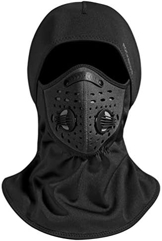 ROCKBROS Balaclava Winter Thermal Fleece Neck Warmer Windproof Dustproof Headcover Outdoor Sports Cycling Skiing Hats Fit Helmet Elastic Universal Size