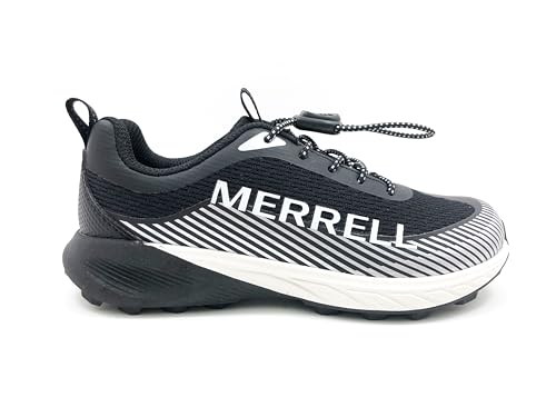 Merrell(������) �j�����p �q���p Copter Peak �X�j�[�J�[, �u���b�N/�z���C�g, 1 Little Kid