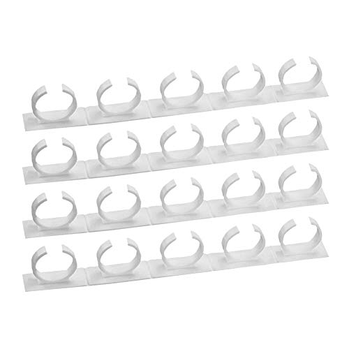 Baifeng Lot de 4 supports à épices de cuisine avec 20 clips pour pots à épices de cuisine, support de rangement pour placard, porte d'armoire, fixation murale Cover