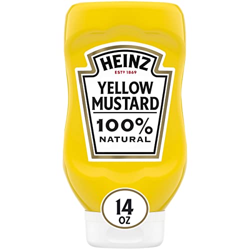 Heinz Yellow Mustard, 14 oz - Classic Tangy Condiment