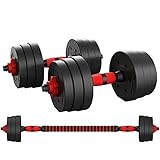 NN/AA 30KG Adjustable Dumbbells Weights lifting Barbell Dumbell GYM Workout Suitable for Home or Gym Exercise Men Women Free Weights Hand Dumbbell Weight Set (30KG)