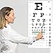 UCanSee Snellen Eye Chart Visual Acuity Chart with Eye Occluder and Pointer for Eye Exams 20 Feet (22x11 Inches)