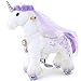 Produktbild PonyCycle Offizielle Prämie Modell K Reiten auf Einhorn Spielzeug Plüsch Lauftier Einhorn mit lila Horn Größe 3 für Alter 3-5 Jahre Kleine K31