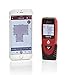 Leica Geosystems DISTO D1 120ft Laser Distance Measure with Bluetooth 4.0, Black/Red