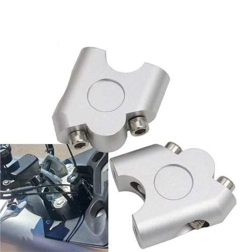 Elevadores de manillar para motocicleta extensor de soporte plata 250 5