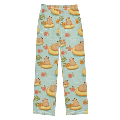 Pajama Bottoms, Pajamas Long Pant Cute Capybaras Lounge Wear Casual Cartoon Sleep Pants Soft Pjs Sleepwear