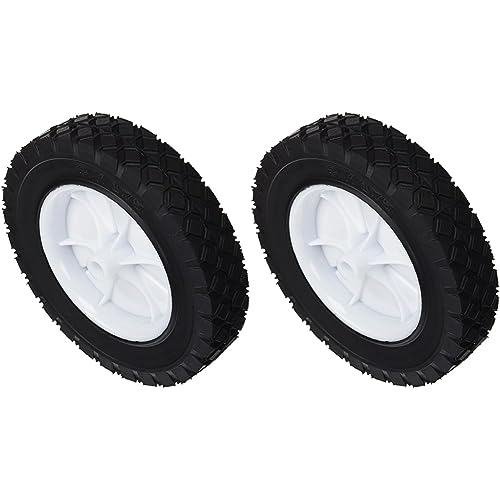 Greenstar - Greenstar Roue en Plastique à moyeu déporté universelle ø 203 mm Longueur 38 mm F1911 (Lot de 2) - Diamant Moyen - Blanc - Compatible avec les meuleuses d'angle et les meuleuses à banc