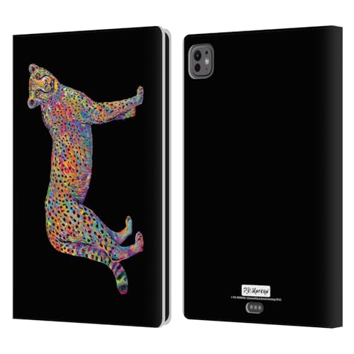 Étui portefeuille iPad Pro 11 M4 M5 protection cuir PU housse antichoc guépard