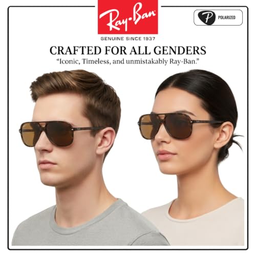 Image of Ray-Ban RB2198 BILL Square Shaped Sunglasses for Men & Women with Official RAYBAN Eyewear Kit
