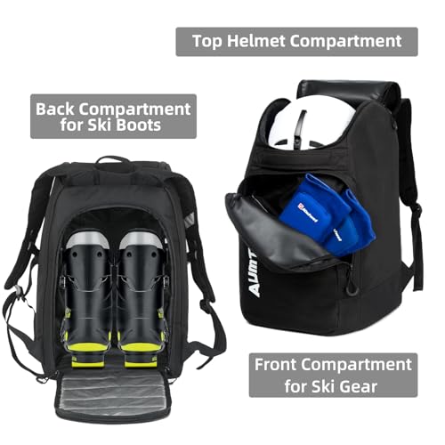 image for AUMTISC Ski Boot Bag, Ski Boot Backpack Travel, Snowboard Boots and He