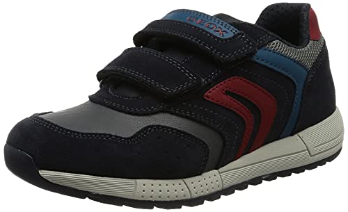 Geox Big Kid ALBENBOY 21 Urban Sneakers Junior Navy/Red