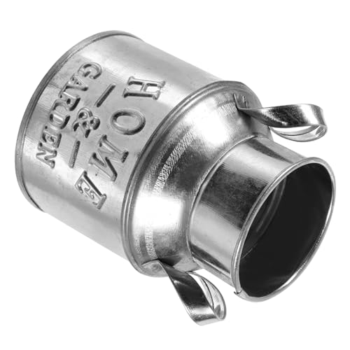 INOOMP Miniature Metal Milk Can Bucket Plant Pot Mini House Decoration Natural Color Desktop Decor for Dollhouse Garden Accessories