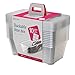 Life Story 6 Liter Plastic Storage Container Set, Stackable Shoe, Accessory, and Home Closet Organizational Tote Bins with Secure Lids, 40 Pack, Clear