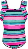 Color Kids Mädchen Zwempak met franjes Badeanzug, Dress Blues, 128 EU