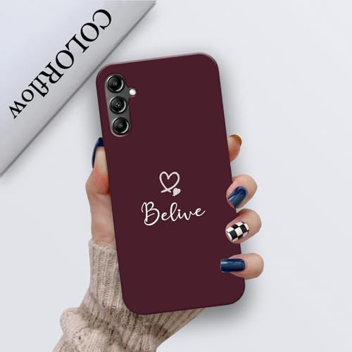 Image of COLORflow Back Cover Compatible with Samsung Galaxy A14 5G / 4G | Cute Korean Hearts Color Customized Back Cover Compatible with Samsung Galaxy A14 5G / 4G