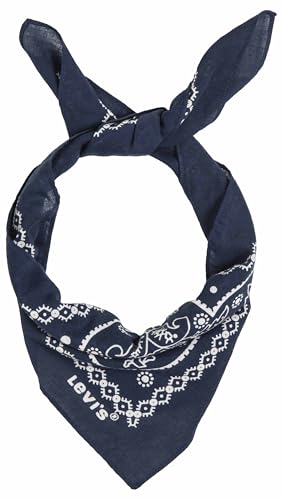 Levis Mens Paisley Bandana Shawl Blue (Navy Blue) One Size