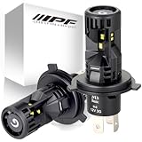 M's Basic by IPF ヘッドライト フォグランプ LED 車用 H4 Hi Lo切替 5000lm/4000lm 6500K ホワイト 12V用 2本入 車検対応 ドライバーユニット一体型 デュアル冷却ファン内蔵 ハロゲンサイズ型 取付簡単 追加ロービーム搭載 トライアングル照射構造 手前が見易い AMZ-HFE341
