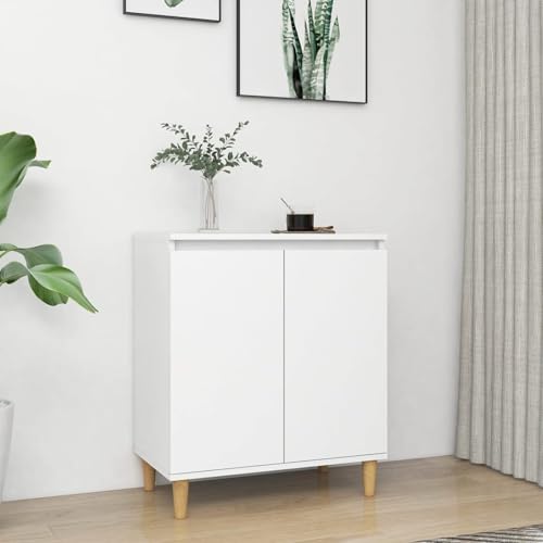 Buzaza Aparador con Patas Madera contrachapada Blanco 60x35x70 cm Aparador para Salón Entrada Mueble bajo Armario