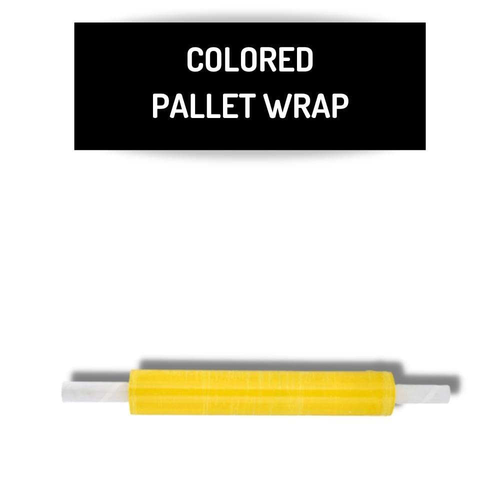 Extended-Core Pallet Wrap Yellow Color Stretch Wrap - 20