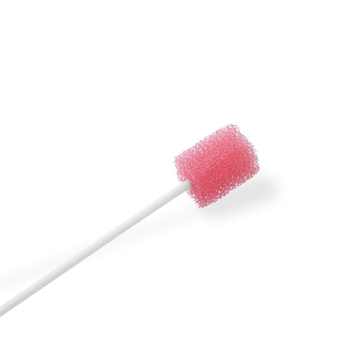 Wellgler's Mouth Swabs for Elderly，Disposable Oral Swab (100pcs,Pink)