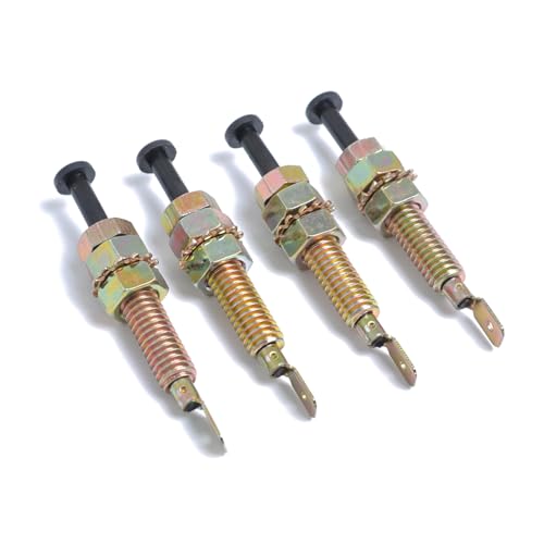 Qsvbeeqj Interrupteur de porte - Aiguille de montage - Bride - Capot lumineux - Pour voiture, camion, bateau - Réglable - Interrupteur momentané - Vis de moteur