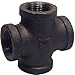 Pannext Fittings B-CRS05 0.5 in. Black Cross