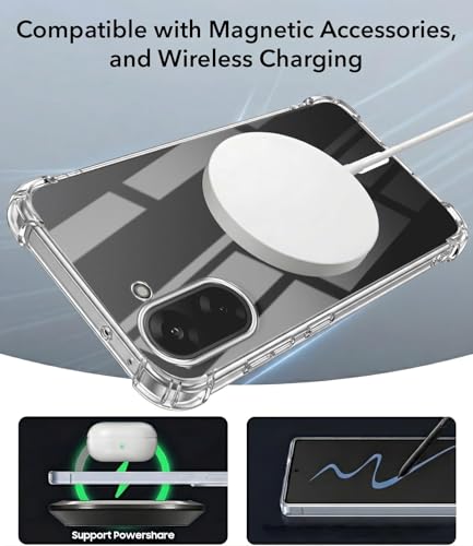 Image of Jkobi Shockproof Crystal-Clear Back Cover for Oneplus Nord CE 5 (Magsafe Wireless Support | Drop & Camera Protection | Hard Polycarbonate)