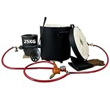 25KG Propane Melting Furnace, Double Burners, 2' Insulation, Crucible
