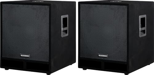 McGrey PAS-118 Pareja 18" PA Altavoces subwoofer Altavoces bajo Box de 1800W