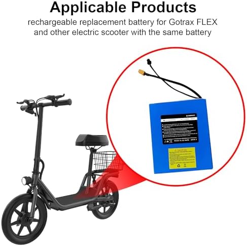 CWUU 36V 7.8Ah Rechargeable Replacement Battery - 6.77 * 5.19 * 1.49 Inches — view 2
