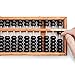Black long Di fang Digital Standard Abacus-28.5cm-Professional 13-Column Soroban Calculator (Functional and Educational Tool) Vintage-Style Chinese Wooden Abacus.