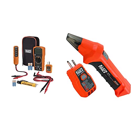 Digital Multimeter Electrical Test Kit & ET310 AC Circuit Breaker Finder with Integrated GFCI Outlet Tester