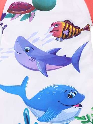 Image of KiddoPanti Boys & Girls Half Sleeve Mid Thigh Length Swim Suit