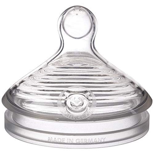 NUK Simply Natural Replacement Nipples, Slow Flow, 2pk