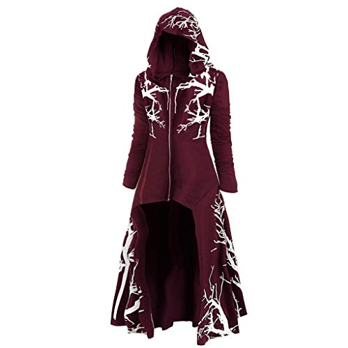 Vestido con capucha mujer estampado árbol corte irregular carnaval 2
