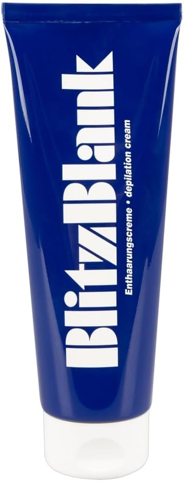 BlitzBlank krem do depilacji 125 ml – delikatny krem do depilacji dla kobiet i mężczyzn, skuteczne i delikatne usuwanie włosów, bezbolesne, 125 ml