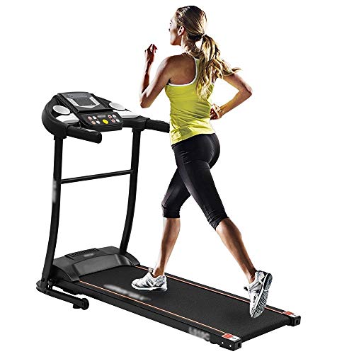 Image of Treadmill Electric Folding Motorized Running with Pre-Set 12 Programs LED Display Fitness Machine Load 150Kg Max Weight